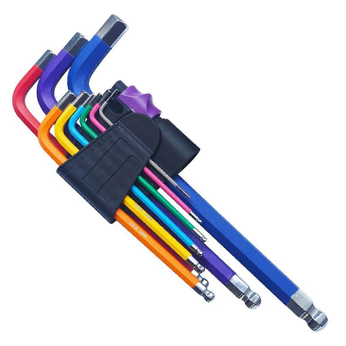 Long-Arm Ball-End Hex Key Set Corrosion-Resistant