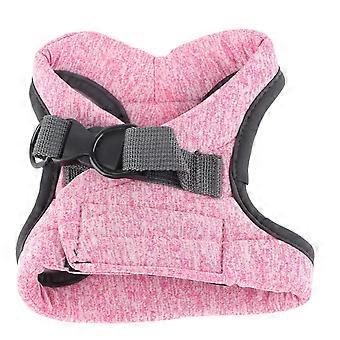 Pet Harness e Leash ajustável elástico Escape Proof Cat Walking Jackets para andar Jogging Training Pink S