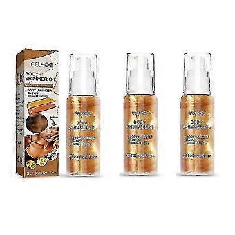 Body Highlight Oil Face Body Glitter Powder Brightening Makeup Diamond Skin Highlig