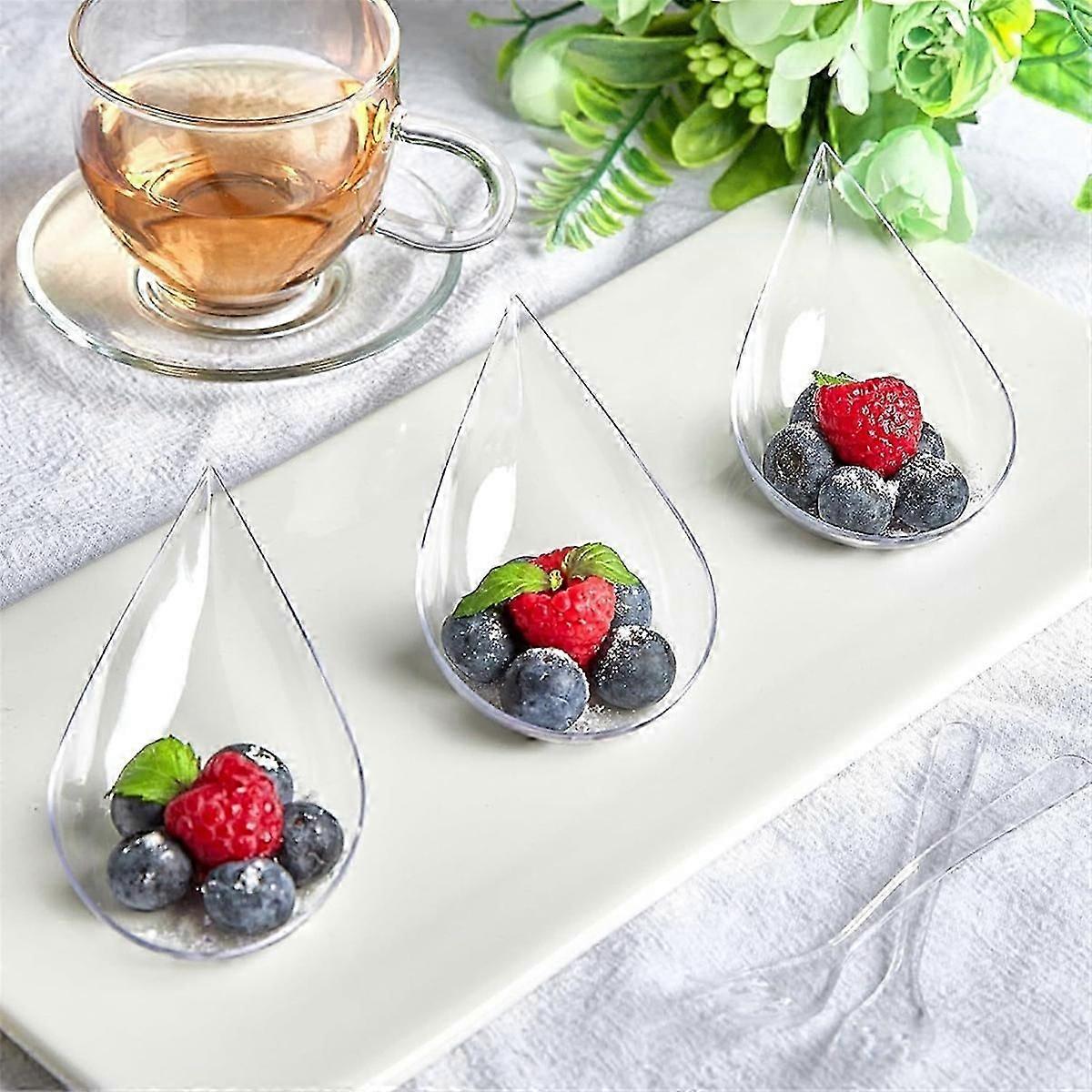 100PCS Unbreakable Drop Appetizer Plates B