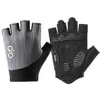GETINFIT Cycling Gloves Men's Breathable Mesh with Padded SBR Palm and Silicone Grip for Outdoor Sports Mountaineering