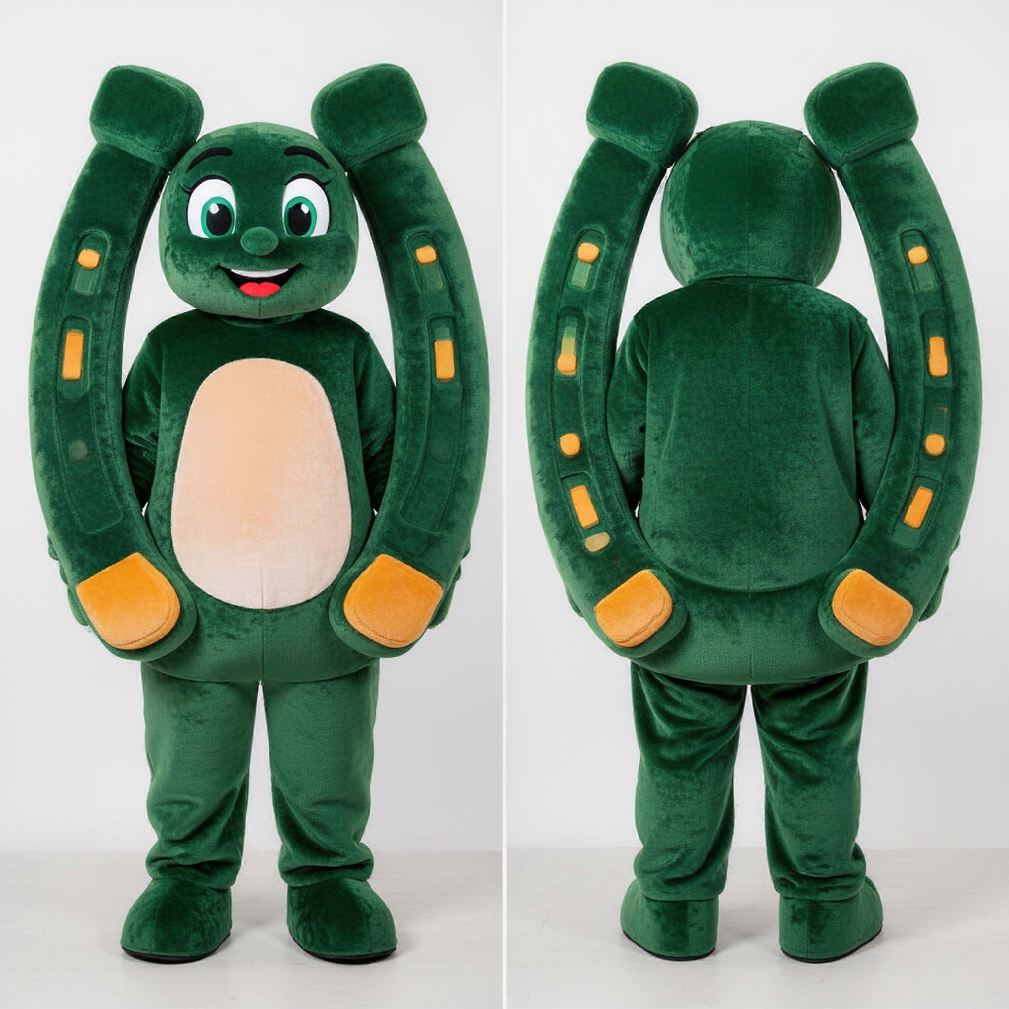 MASTICOT Forest Green Rounded Horseshoe Mascot