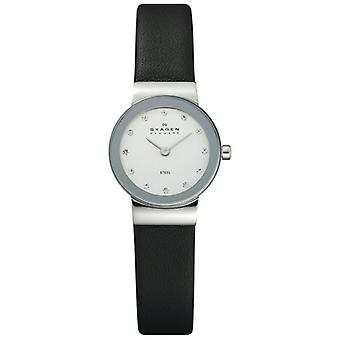 Skagen Freja Watch for Women Analog Quartz with Cowhide Bracelet 358XSSLBC