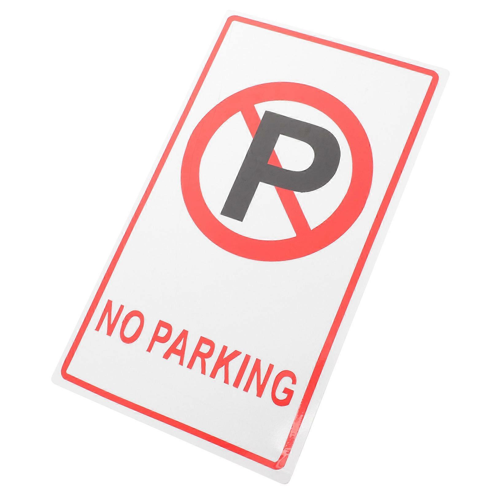 Metal No Parking Sign for Warning with Warning Function One Piece Assorted Color