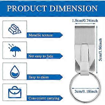 4pcs Belt Key Clip Key Chain Metal Key Holder