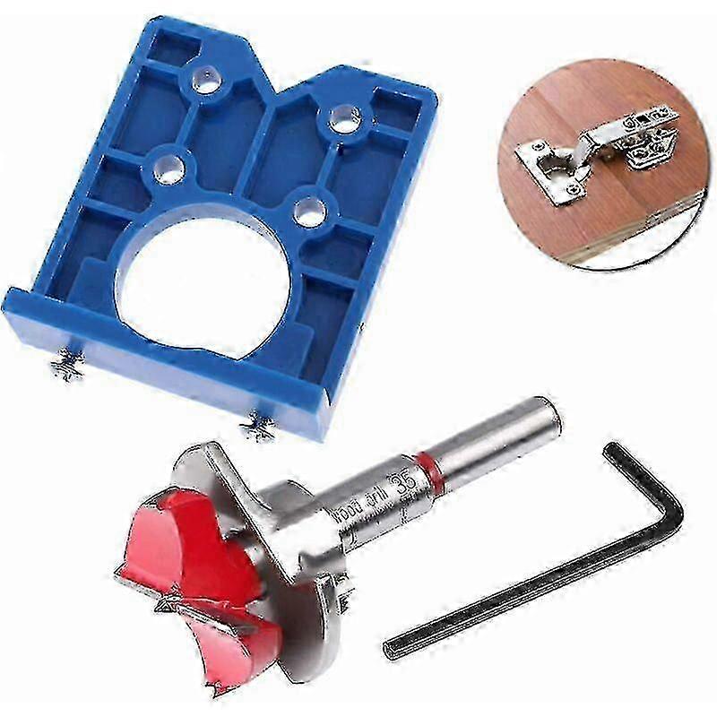 35mm Hinge Jig Drill Bit Sets Concealed Hinge Drill Guide for Cabinet Hinges Woodworking