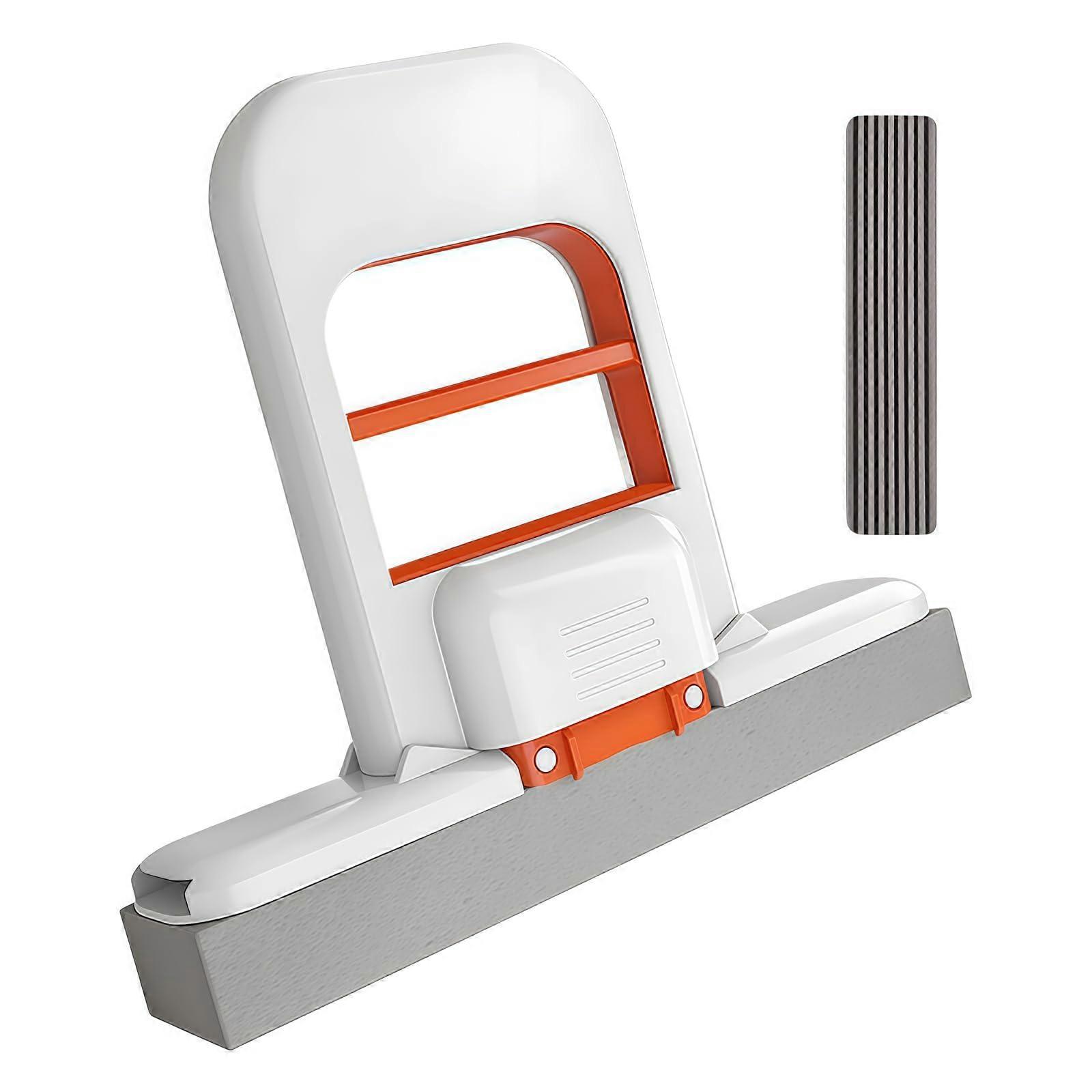 Mini Self Squeeze Mop for Kitchen Counter  Foldable Compact Design for Bathroom and Small Spaces