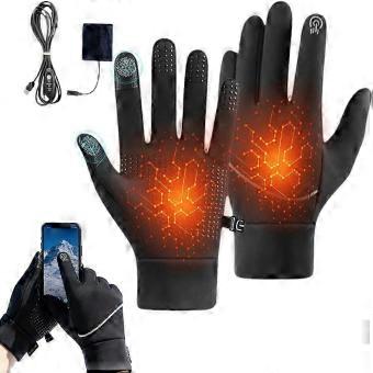 USB Electric Heated Gloves, Touch Screen Winter Gloves for 2026, Waterproof Ski & Cycling Gloves for Women & Men Running