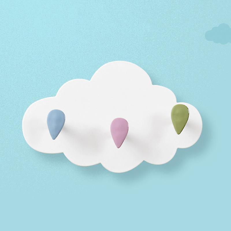 Cartoon Cloud Powerful Adhesive Hook 2 Pieces Pack 3 Hooks)