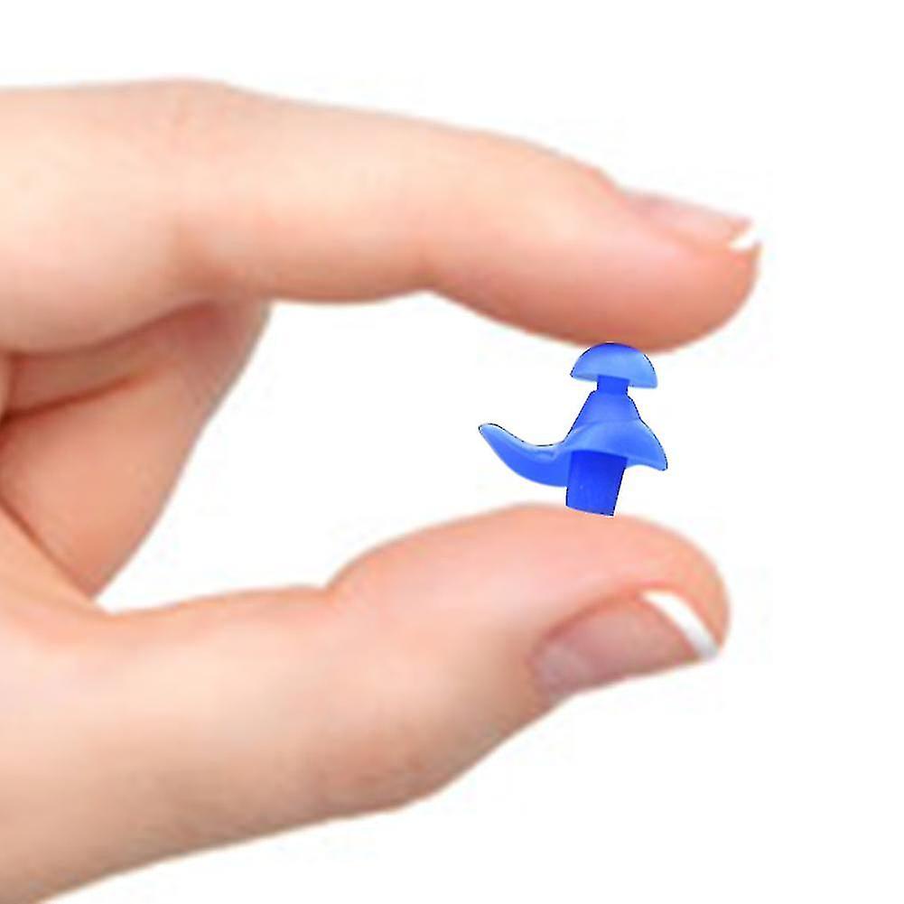 2 Pairs Swimming Diving Surf Earplugs Waterproof Soft Earplugs Silicone-r