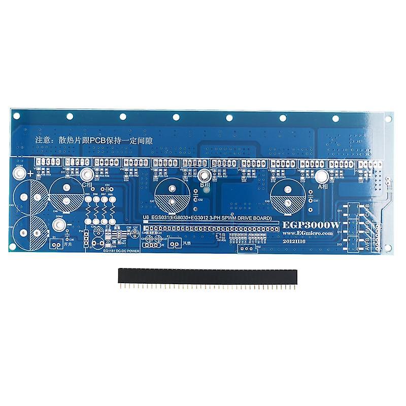 1 Pcs EGP3000W Three-Phase Inverter Pure Sine Wave Board PCB Empty Board EG8030 for DIY