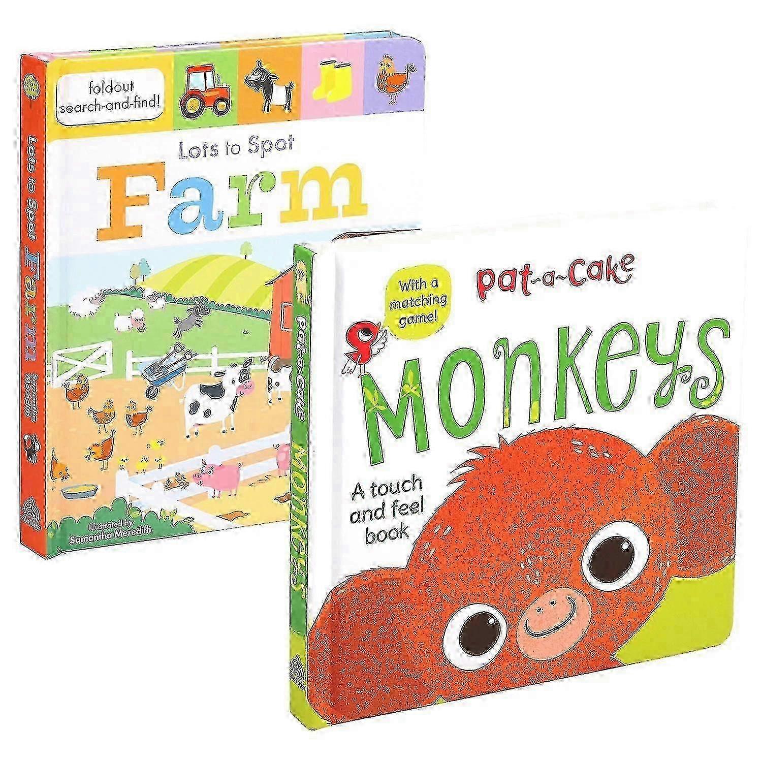 Lots To Spot: Farm & Pat-a-cake: Monkeys Book Bundle, 1 Ea