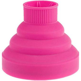 Secador de cabelo dobrável Capa de silicone dobrável Tampa difusora Universal Cabeleireiro Styling Ferramentas de beleza Secador de cabelo Acessórios Rosa Vermelho