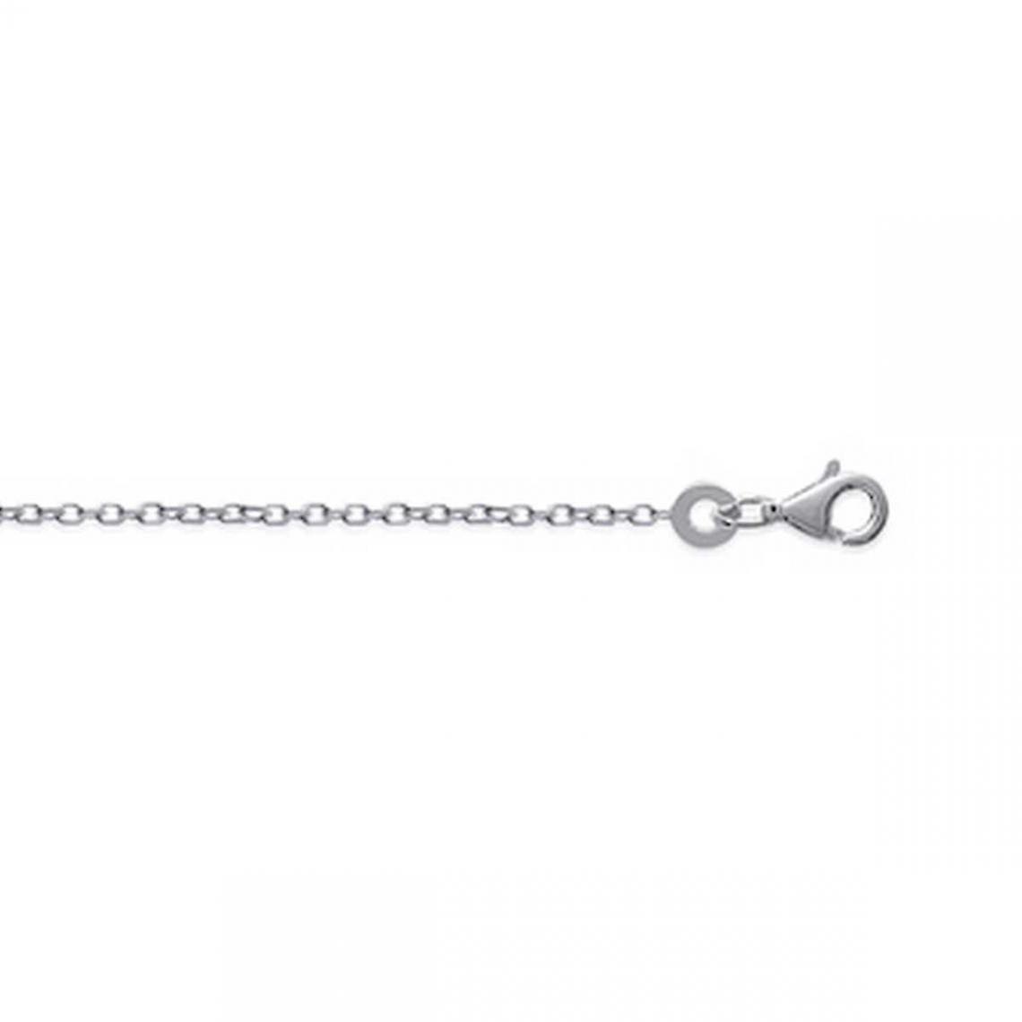 Lanț mixt argintiu clasic 38cm - ZY5035