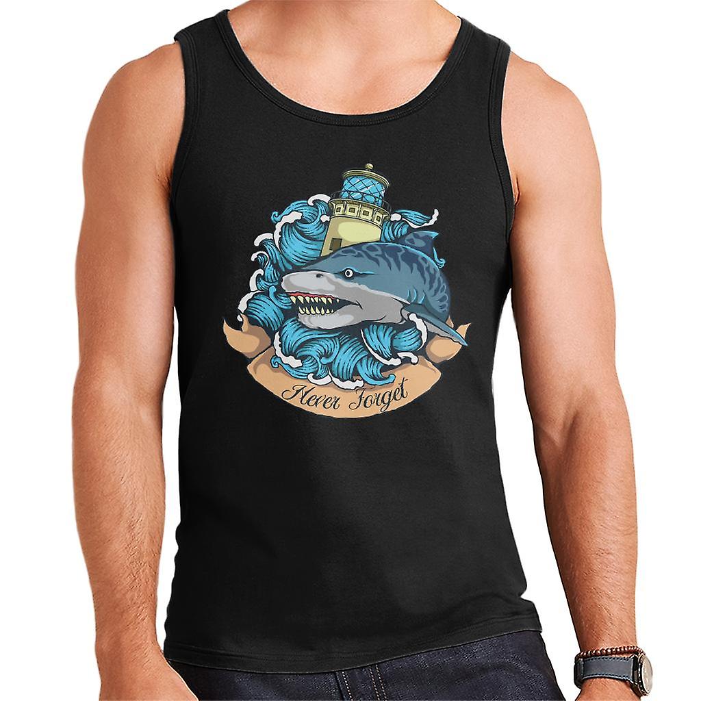 Never Forget Doby The Shark Anchorman 2 Men's Vest