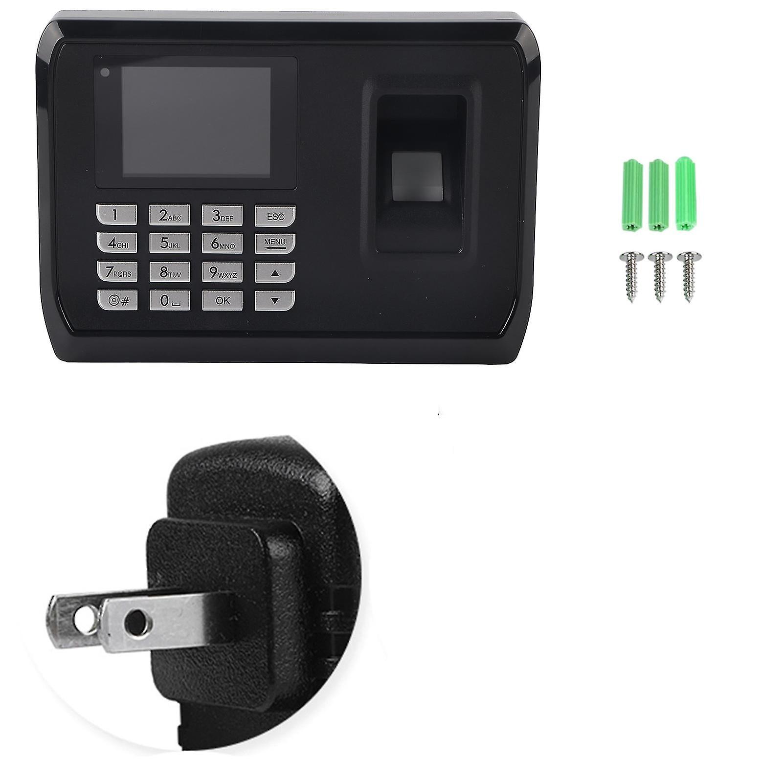 100-240V 24inches Tft Screen Fingerprint Recorder Attendance Machine Clock Time Card Us Plug