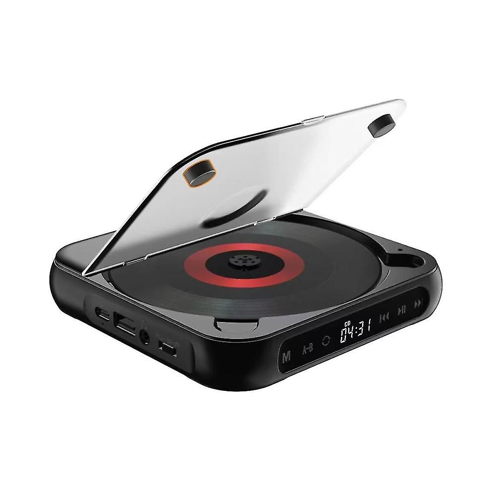 Portable Cd Player Bluetooth Speaker,led Screen, Stereo Player, Wall Mountable Cd Music Player With