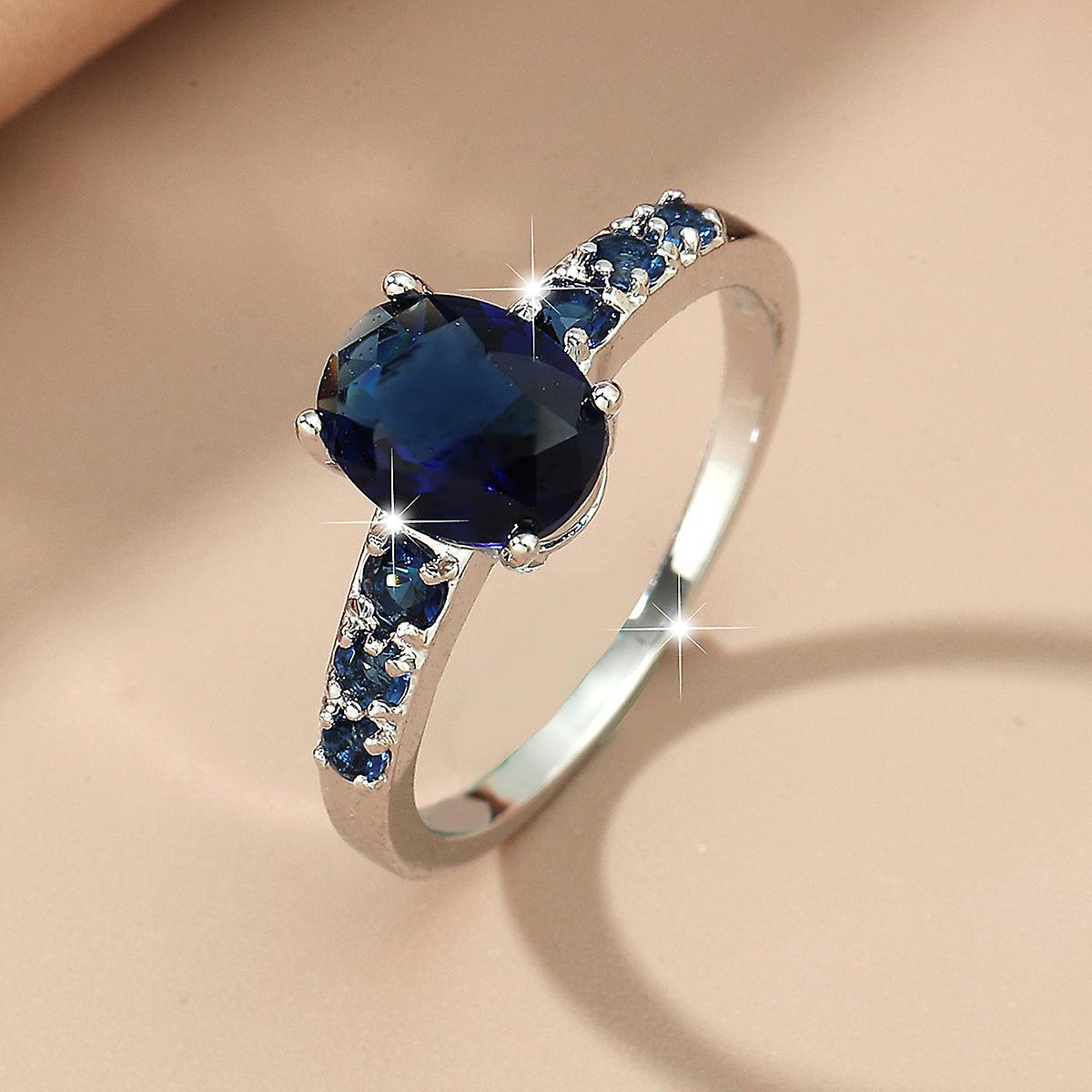 Κομψή βέρα Sapphire Glass Circle - ιδανική για κάθε περίσταση