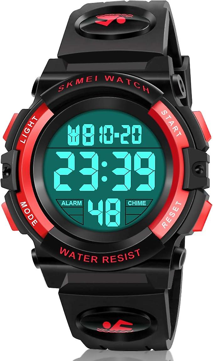 Led multifunksjonell vanntett klokke for barn - Gaver til barn