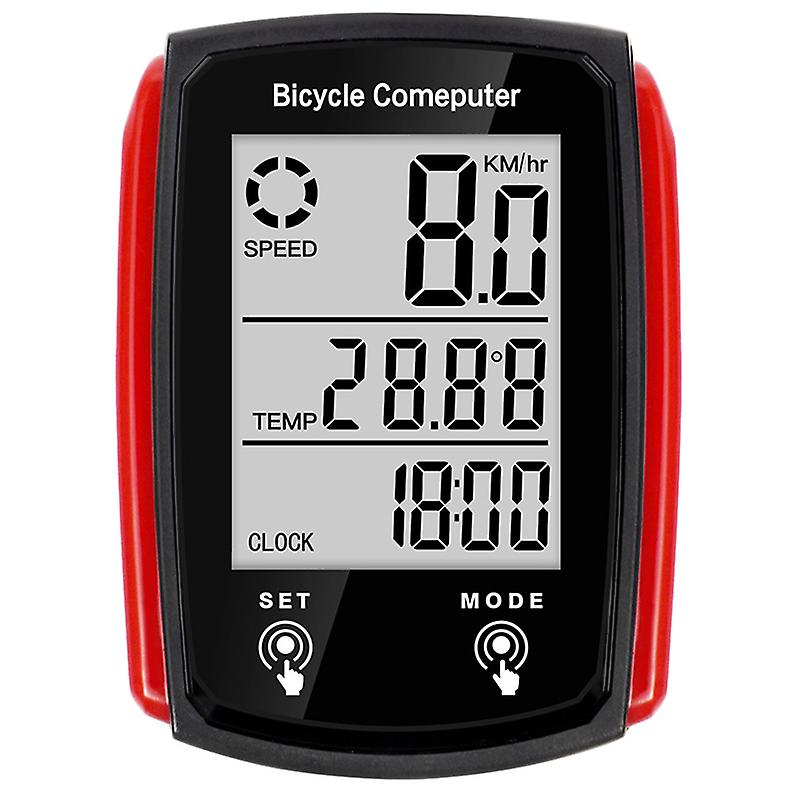 Bicycle Speedometer And Odometer Wired Waterproof Cycle Bike Computer With Lcd