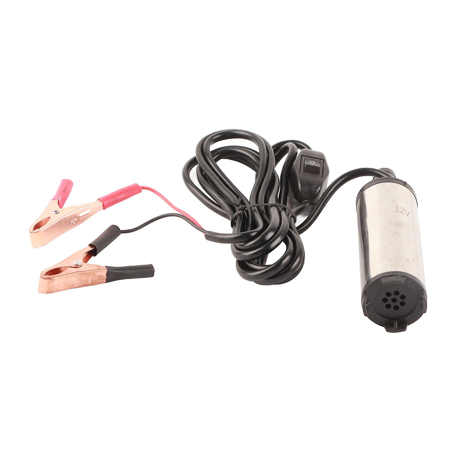 Ouitble Portable Diesel Oil Pump Multifunctional Electric Oil Pump, Diesel Fuel Transfer Pump, 12L/min, 2 Meter Lift, DC 12V, Portable Miniature