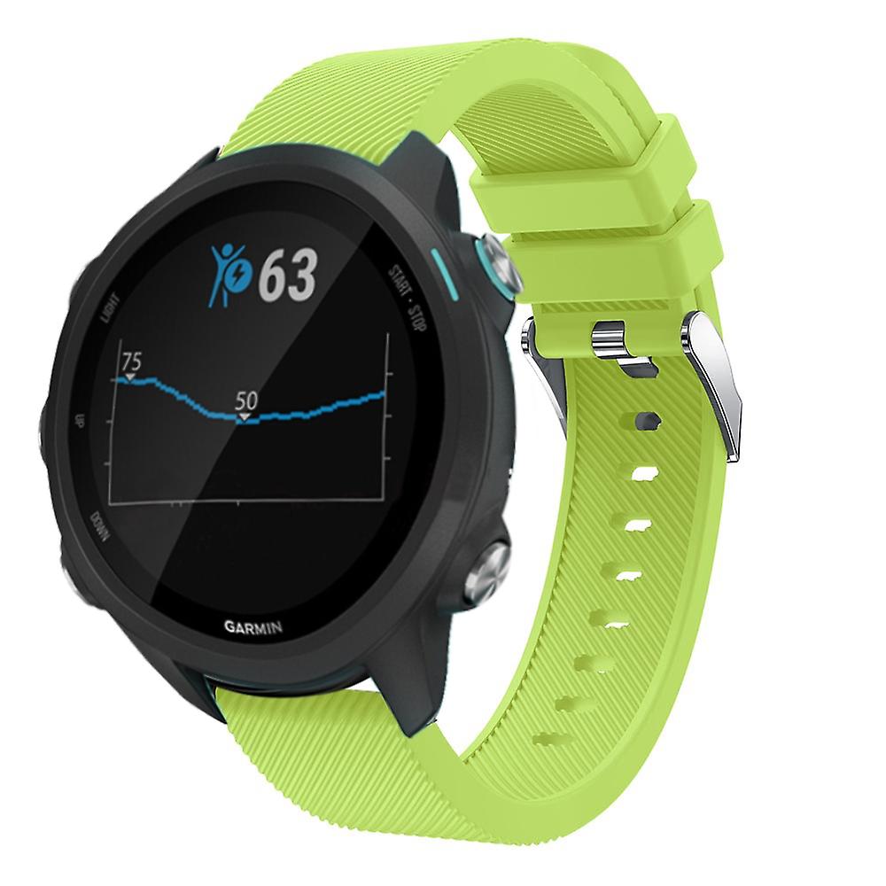 20mm Twill Skin Silicone Watch Band for Garmin Forerunner 645/245/245M
