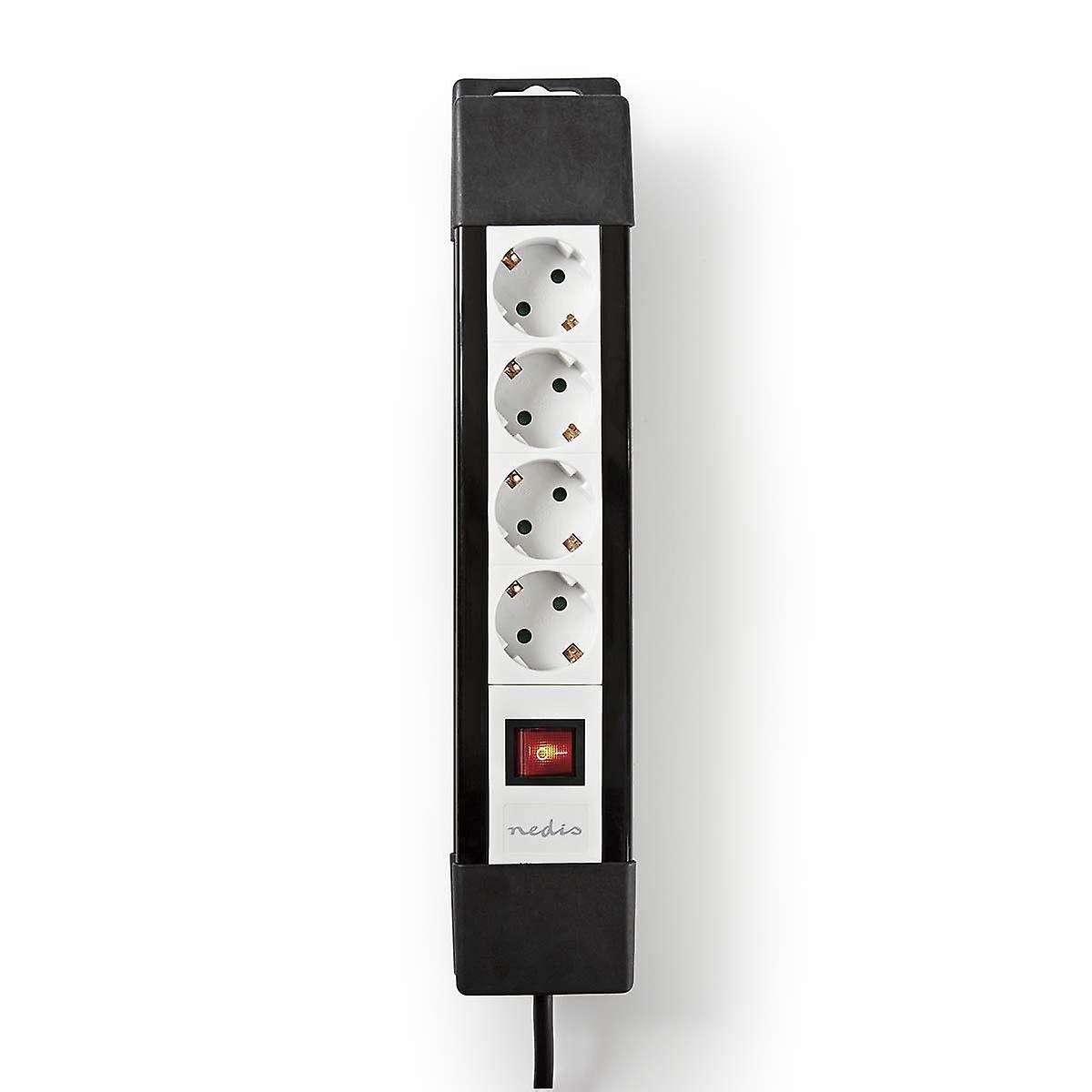 Branch contact | Grounded Plug / Type F (CEE 7/7) | 4-way | 3.00 m | 3680 W | 16 A | Type of grounding: