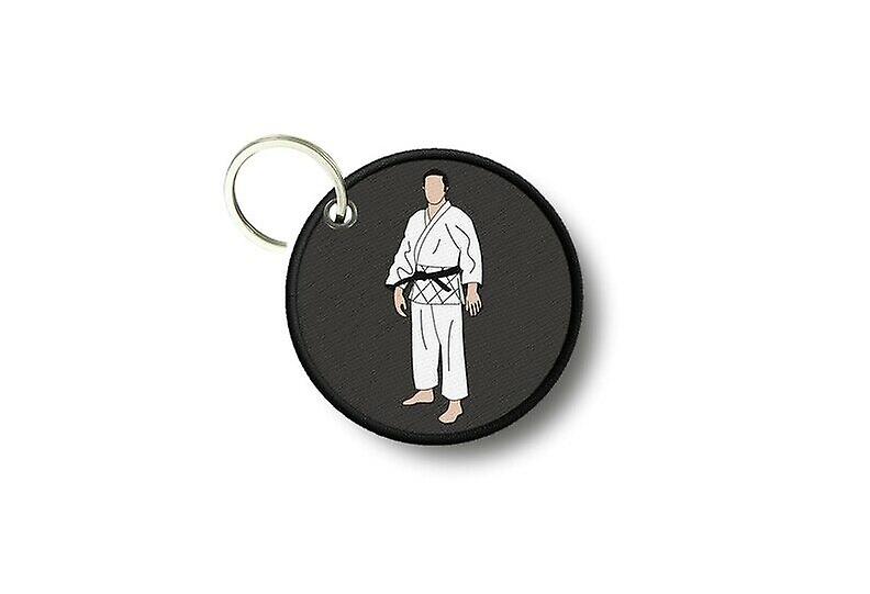 Key key door keys round prints double-sided karate kimono