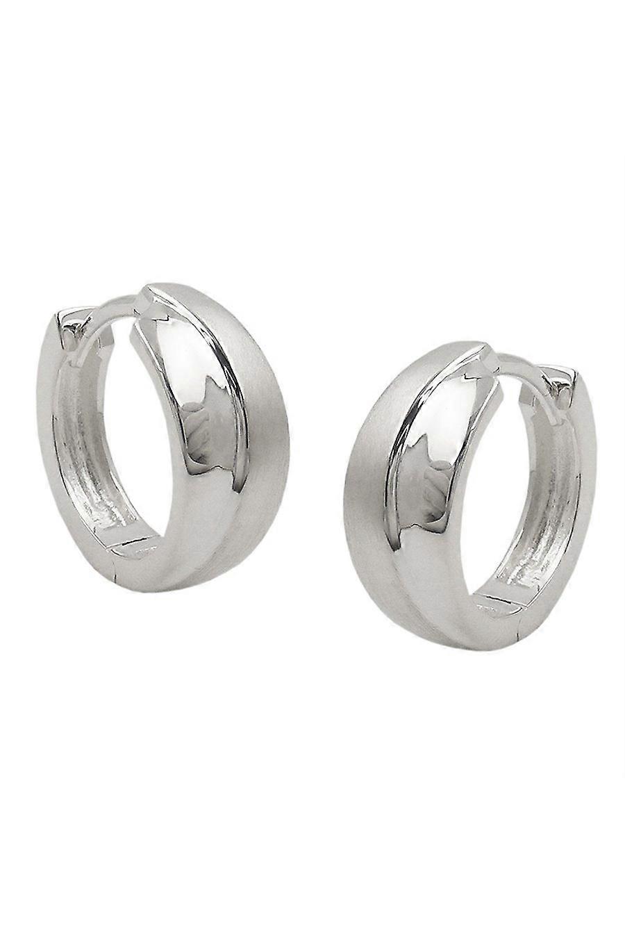 Hinged Hoop Earrings 14x6mm Silver 925 - Gl93617