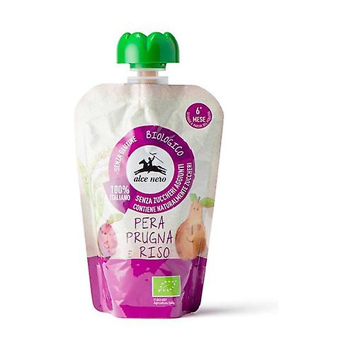 Puree pear plum rice in Baby Food doypack 100 g