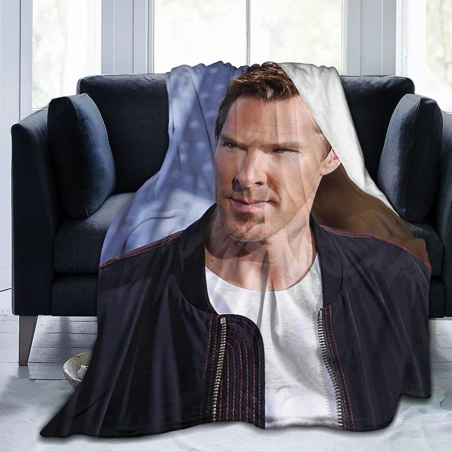 Benedict Cumberbatch Flannel Fleece Throw Blanket Queen Size All Season Super Soft Cozy Blanket for Bed Or Couch