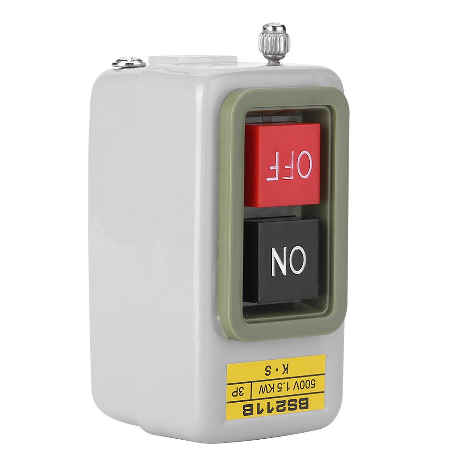 Self Locking 3P On/Off Power Push Button Switch AC 220V/380V BS211B