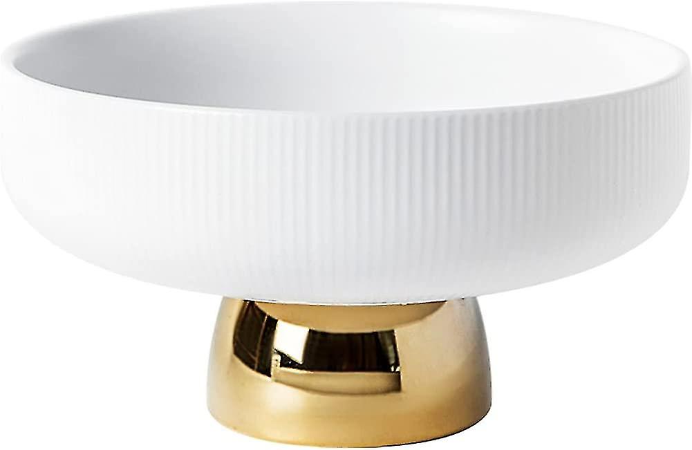 السيراميك قدم وعاء جولة قاعدة التمثال وعاء الزخرفية طبق الفاكهة حامل الحلوى عرض موقف