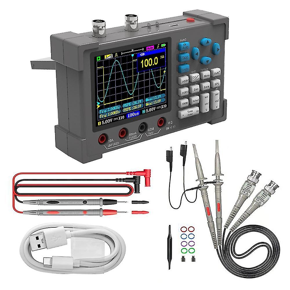 3in1 Oscilloscope Multimeter Signal Generator Machine 3.2inch Ips Display Oscope Meter Handheld Osci