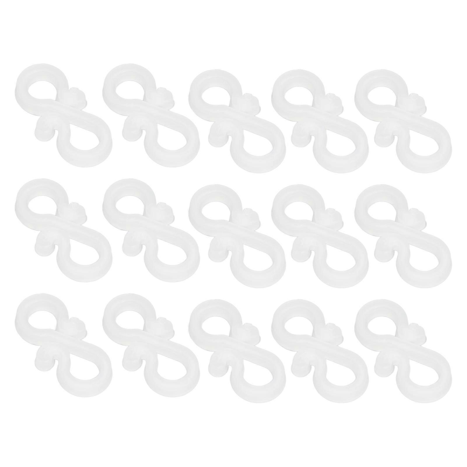 100pcs Gutter Light Clip Fixed Hook Easy Installation Accessory LED Light Hanger Clip