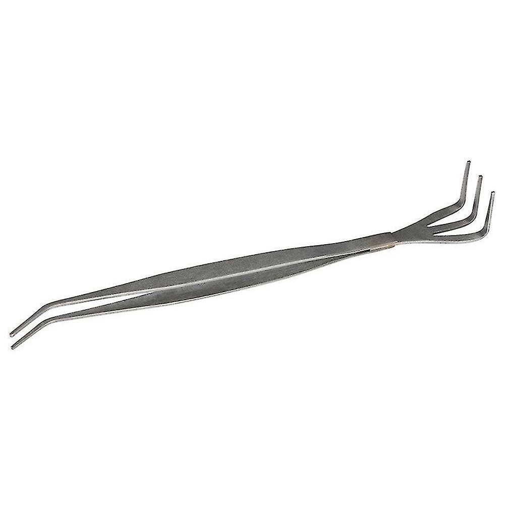 2 In 1 Stainless Steel Bonsai Gardening Tools Root Rake Spatula Tweezers Garden