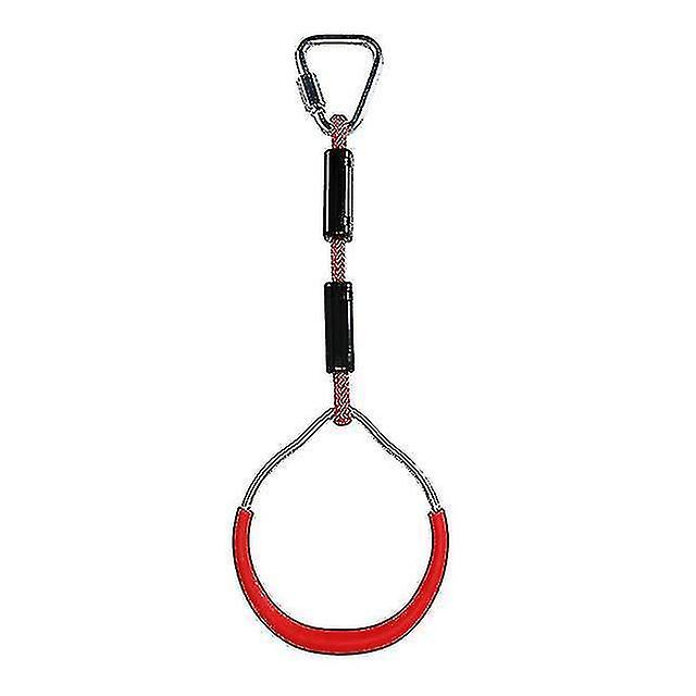 ヘビーデューティ子供トラピーズバープルアップジムリングカラフルな裏庭体操リングパック3