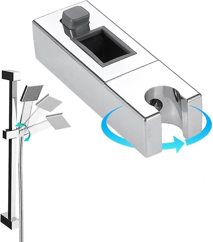 Bathroom Adjustable Rectangular Shower Head Sliding Bracket (suitable for tube diameter 30*15mm)