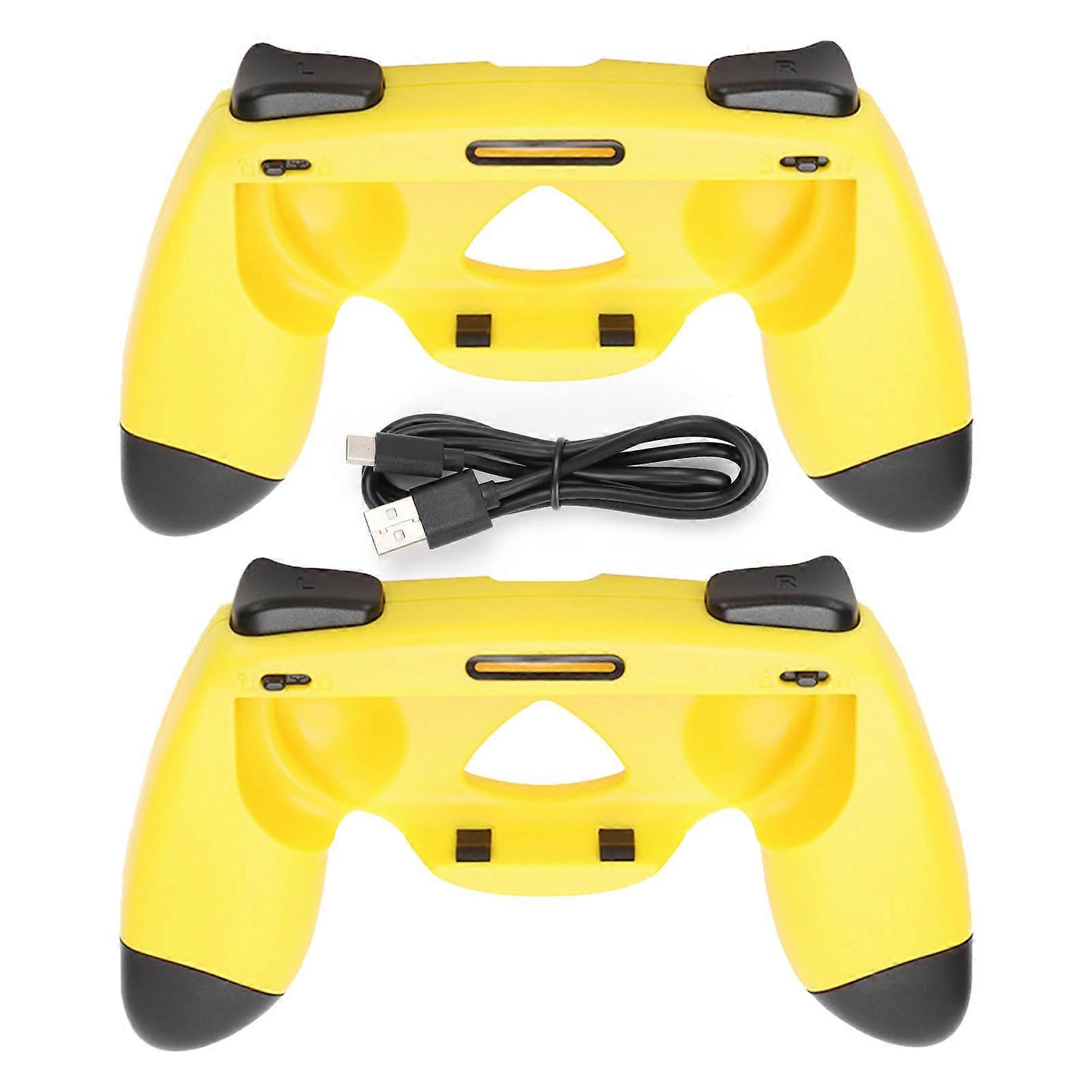 Handle Stand Charger For Switch Wear Resistant Game Controller Stand Charger Sweat Proof Handle Kit For Switchyellow