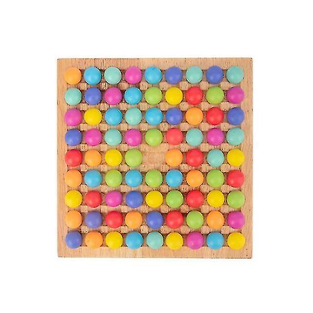 For Puzzle Toys Aesthetic Rainbow Color Matching Game Children Brain Training Fun Puzzle Board Game 