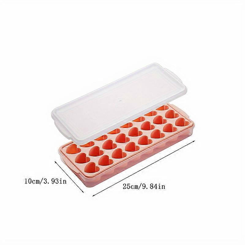 1pc, Heart Shaped Ice Cube Tray, Flexible Food Grade Silicone Ice Cube Mold, Cute Love Ice Trays For Freezer, Ice Cube Maker, Easy Release Ice Maker,