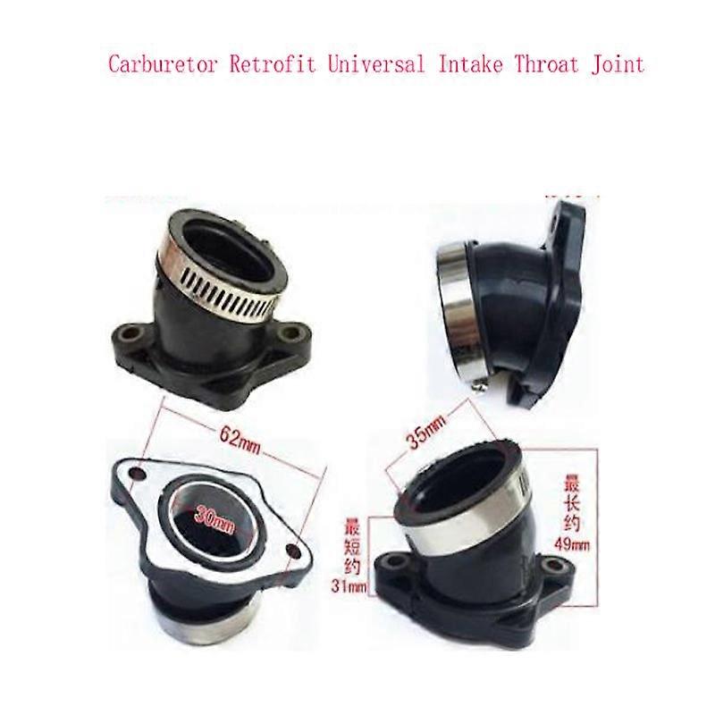 Off-road Motorcycle Modified General PE Nibi Carburetor Interface Rubber Sleeve Intake Throat Pipe Joint