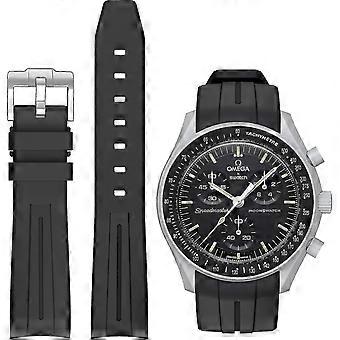 Moonswatch Watch Strap - 20mm Soft Rubber Replacement For Omega X Swatch