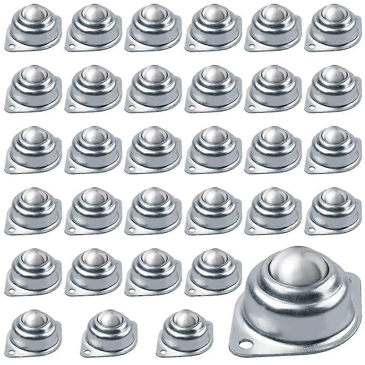 Roulement à billes roulantes 32 pièces, roulettes à billes en acier au carbone de 1 pouce, unité de transfert à billes montée Uni