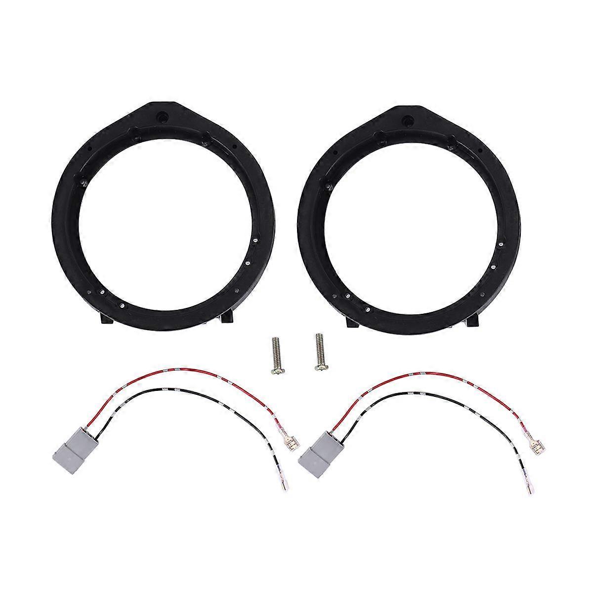2PCS 6.5 Inch Car Horn Gasket Car Speaker Adapter with Wiring Harness for Accord -Z 2006-2011