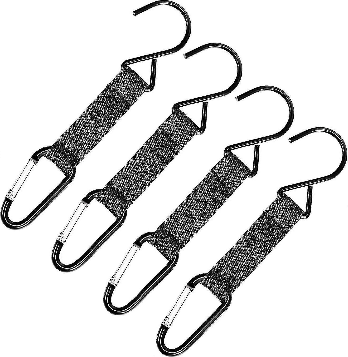 4 Pieces Fence Hooks For Baseball Nylon Safety Buckles Fence Hooks Multifunctional Hanging Buckles Metal Hooks