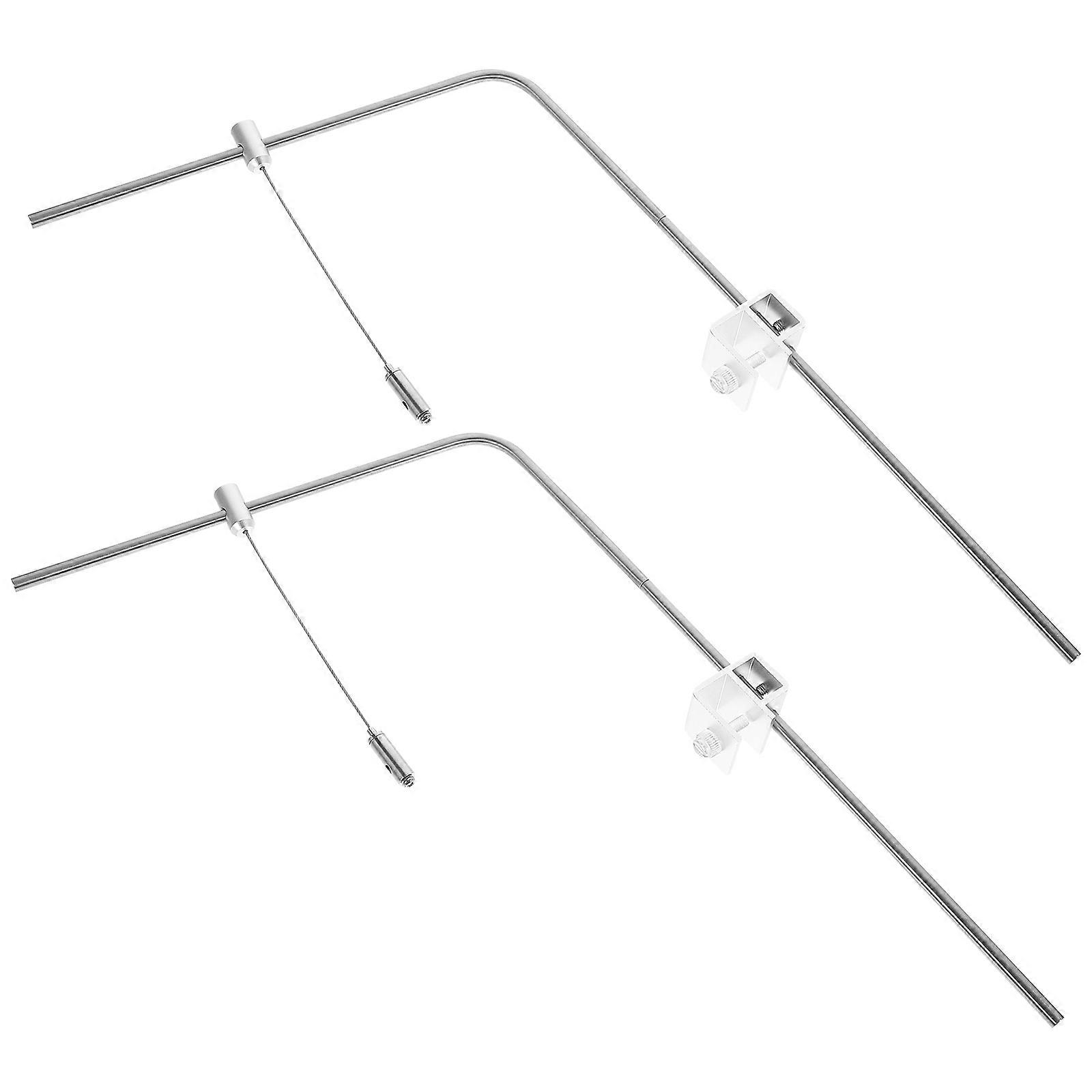 1 مجموعة قابل للتعديل خزان السمك ضوء الرف حامل إضاءة النباتات المائية الفضي