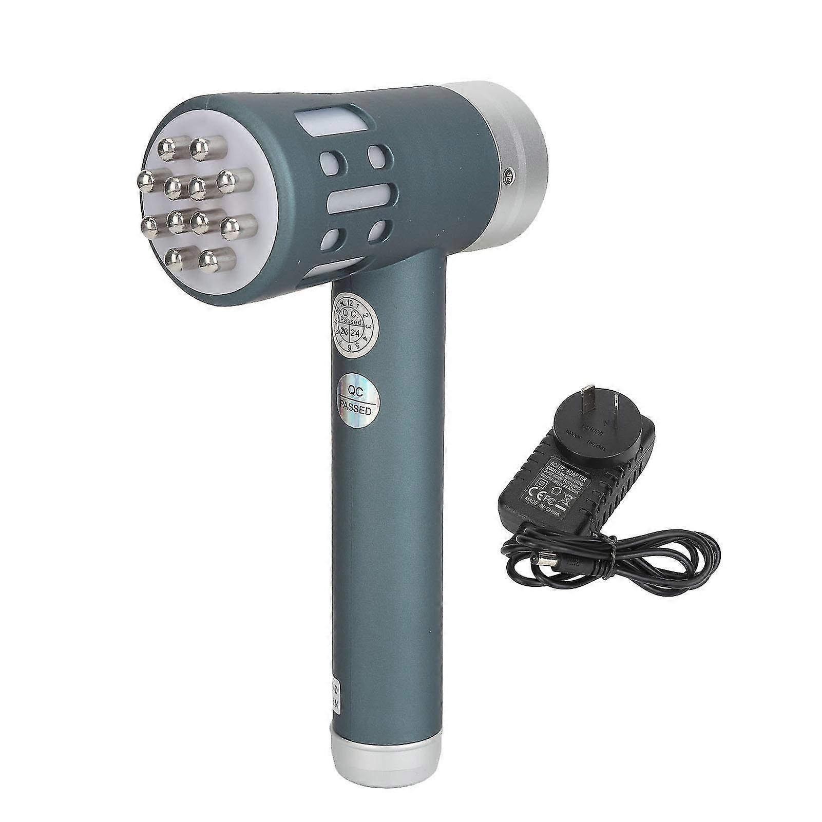 3 In 1 Handheld Near Infrared Wand 650nm Rechargeable Hot Compression Reduce Soreness Infrared Treating Device for Muscle Reliever Blue