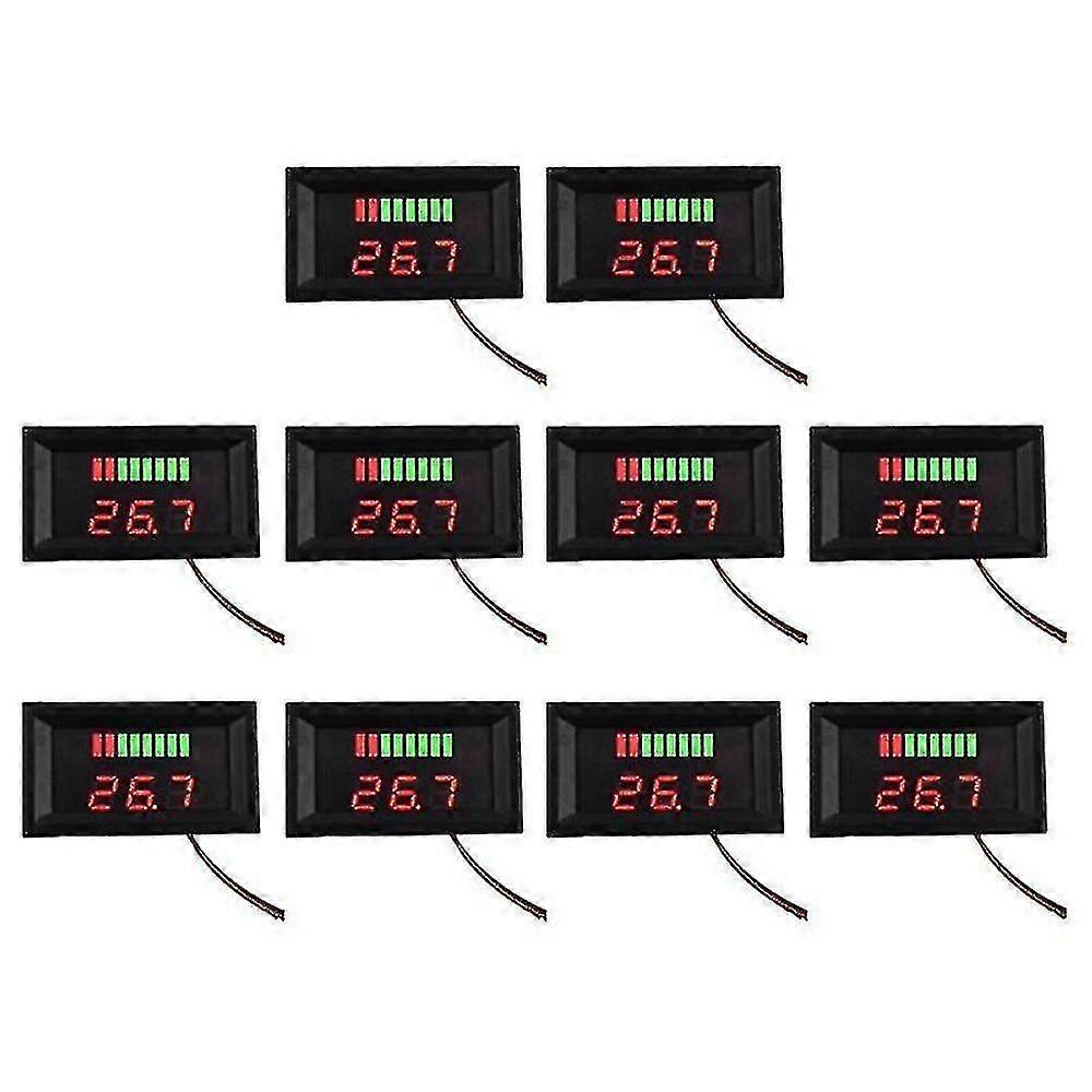 Car Battery Charge Level Indicator 6v 12v 24v 36v 48v 60v Display Led