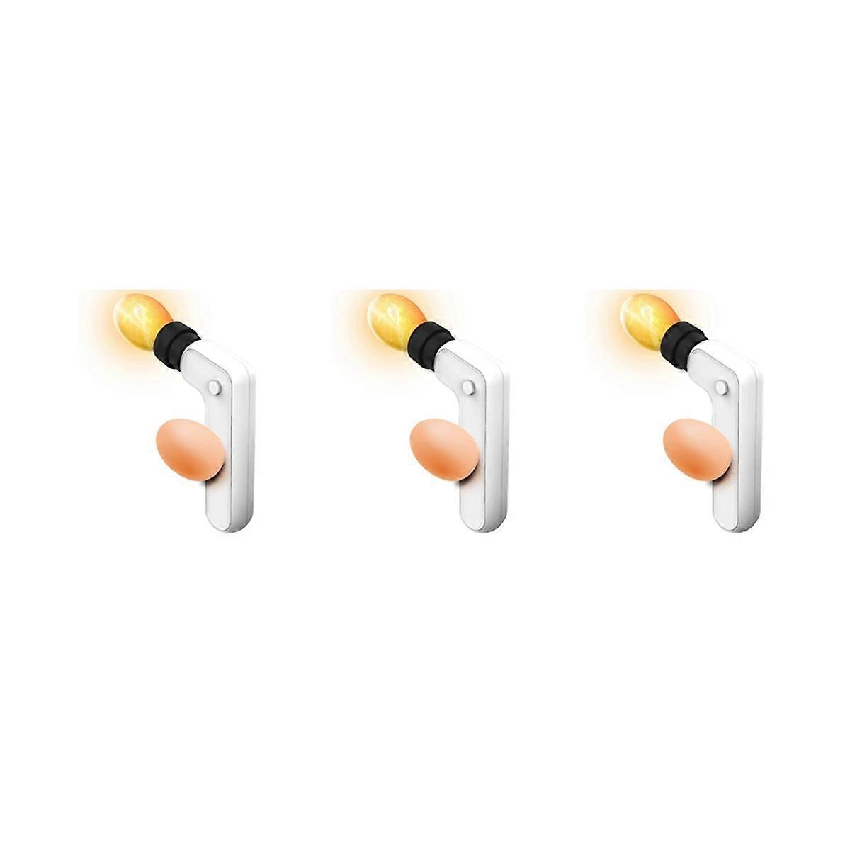 3X Egg Candler Tester Rechargeable Wireless Cool Light Incubator Candling Lamp with Two Soft Head F